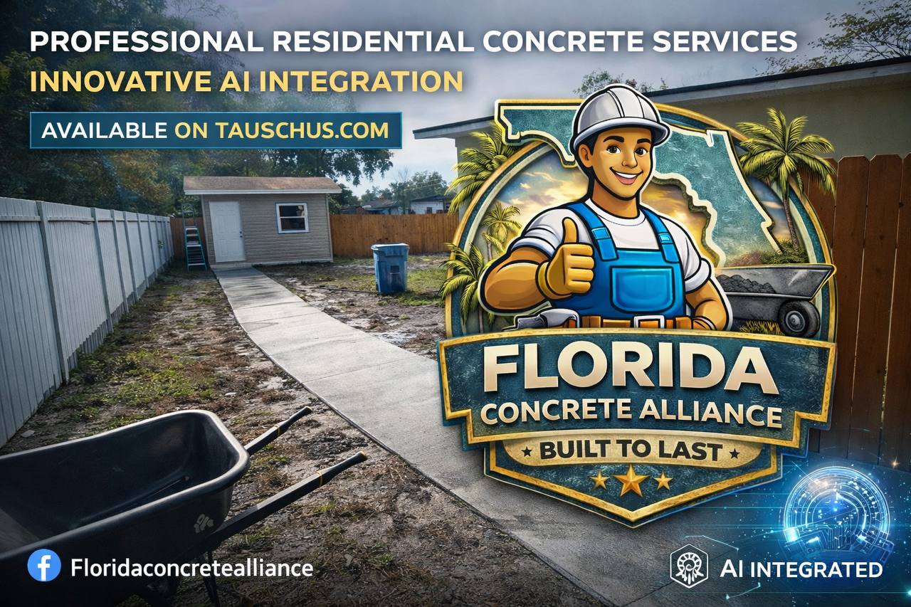 Concrete walkway installation